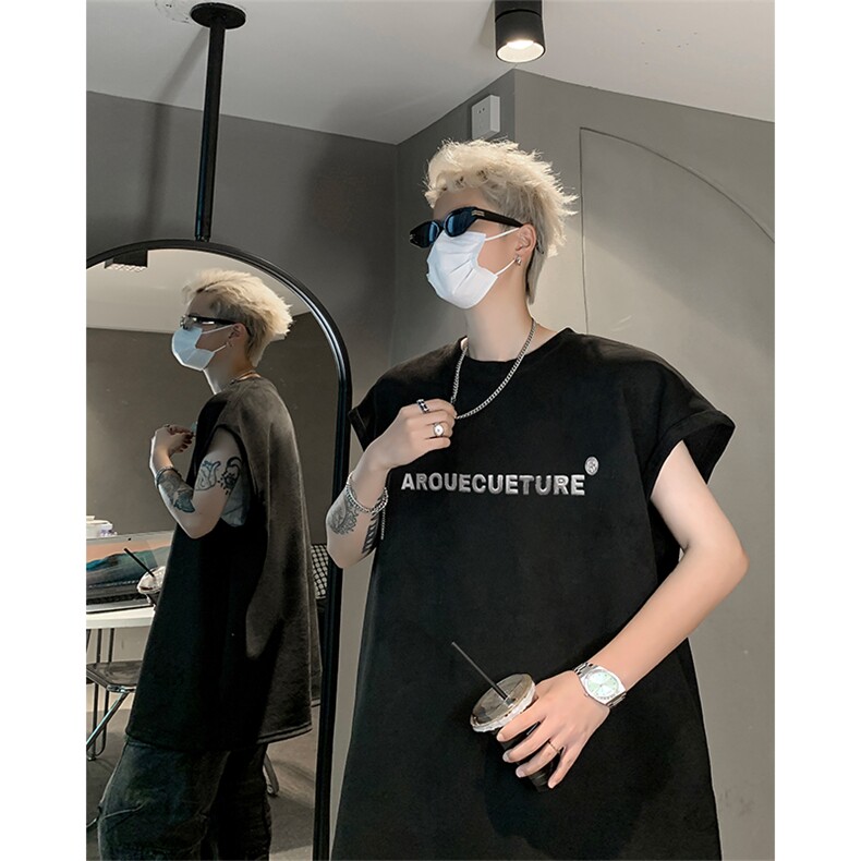 麂皮绒 背心/马甲/坎肩 2025夏季男装无袖T恤XZ514-2-2024120-P28图片
