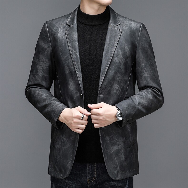CH9628钱塘2020-2中年男士商务休闲简约百搭冬季厚款西服P185,男装西服,钱塘207-2