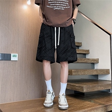 K5037/特P32新款夏季男士宽松工装短裤男休闲五分裤沙滩裤中裤，男装牛仔裤，电商A141