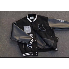 字母刺绣棒球服外套男宽松设计感hiphop个性夹克潮JK0723-P65，男装夹克，星座308B-2
