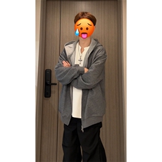 秋季复古休闲卫衣男女宽松休闲百搭高级感长袖上衣W4701-特价P50，男装卫衣，电商A007