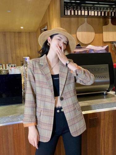 秋季新款撞色西服，其它，韩衫衣社