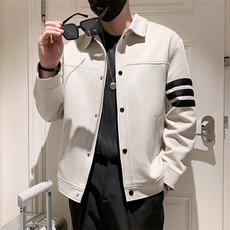小伙风~2026秋季新款三条杆设计休闲夹克外套K371/P100，男装夹克，电商B331