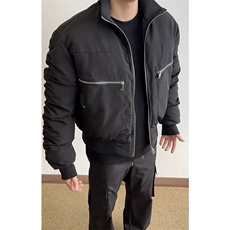 网图BOMBER弯道廓形棉服短款棉衣DY2478-P110夹克DY2476-P90，男装棉衣，星座1213