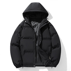 冬装连帽加厚松紧抽绳棉衣棉服男女宽松巨厚实保暖袄子TT902P82，男装棉衣，星座1013-5