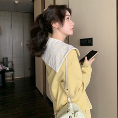 新款现货主推海军领卫衣套装2517-P175-K248，女装套装/套裙，2C129