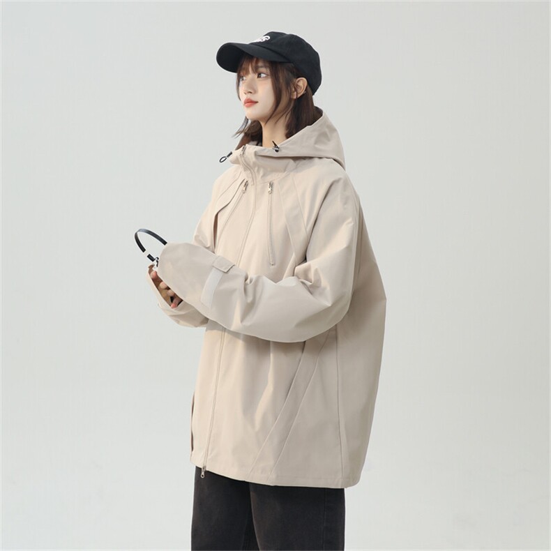 JK5010/P70春装新款个性冲锋衣夹克男潮上衣百搭外套,女装短外套,电商A141