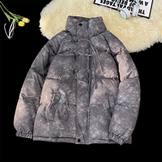新中式盘扣棉衣棉服面包服立领印花棉袄外套-量大有差G1608-P85，男装棉衣，星座207