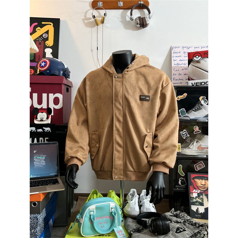 特P75控128控138麂皮绒飞行服外套夹克男聚酯假模JP2417，男装夹克，电商B370