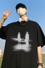 草地夏季宽松短袖T恤男潮T61106P25控38，男装T恤，电商A268A