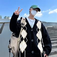 圆领毛衣男港味2023秋季复古日系针织衫GM40P48，男装针织衫/毛衣，星座1116-2