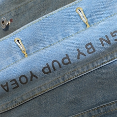 Jk600-p55-限价78大量现货牛仔夹克肥仔量足破洞印花大码，男装夹克，星座103A