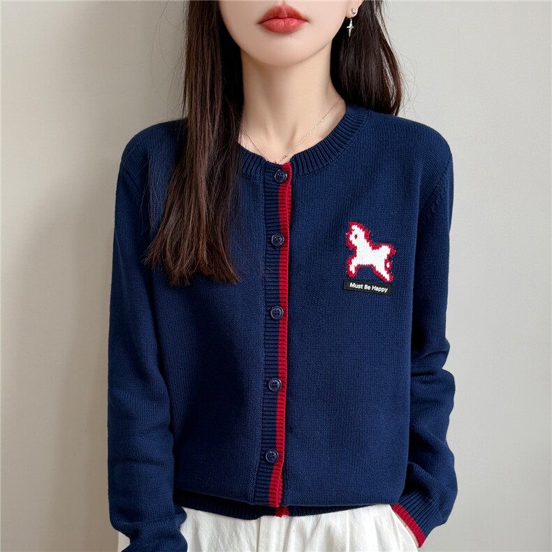 2026年秋季时尚百搭通勤鞠婧祎休闲开衫，女装针织衫/毛衣，佳绒高端店