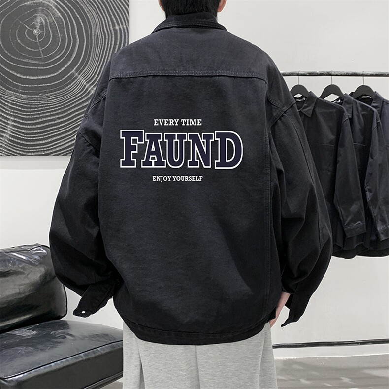 牛仔夹克男大码牛仔外套男茄克NJ77295-P60,男装夹克,电商A040