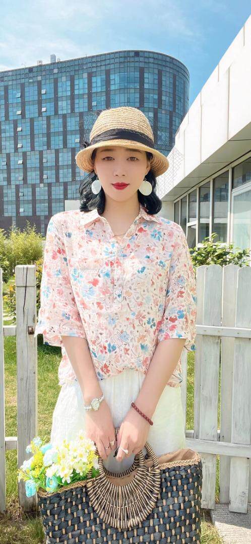 纯苎连衣裙小衫裤子裙子衬衣 时尚风 风淑女风休闲风，女装连衣裙，川哲