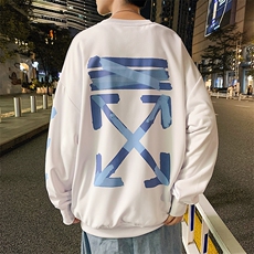 ！主推！2023春季潮牌男士圆领卫衣百搭长袖T恤上衣WY142P35，男装卫衣，电商B220