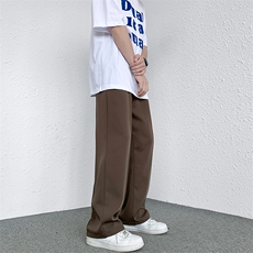 港风高品质大码直筒长裤休闲裤拖地裤小西裤A014-DY2108-P50，男装西裤，电商A014