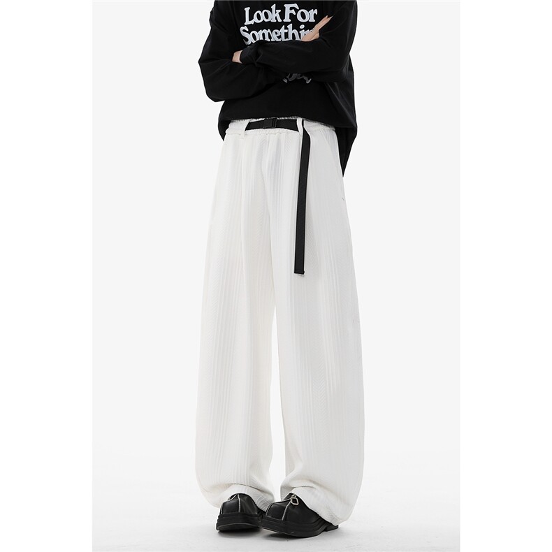 2026春季新款腰带拖地弯刀裤潮流复古大码男休闲裤K5725特P36控68,男装休闲裤,电商A001