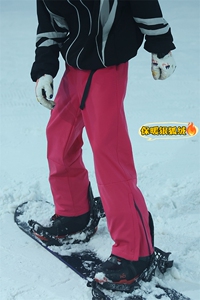 防风加绒加厚单双板大码男女登山滑雪裤K1002J加绒特批P55控108图片