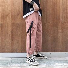2021春夏装新品休闲九分裤中性暗黑工装休闲裤H501-P30，男装休闲裤，星座410-6（原星座1304-1）