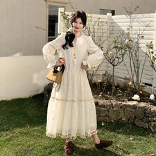 26春新款现-波西米亚风显瘦气质款流苏长裙2627-P190K308，女装连衣裙，2B190