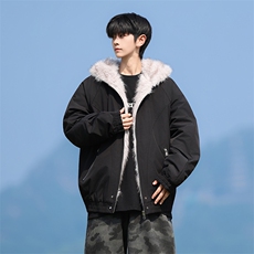 M8602-P95冬季新款男女同款座山雕连帽棉衣外套，男装棉衣，星座109