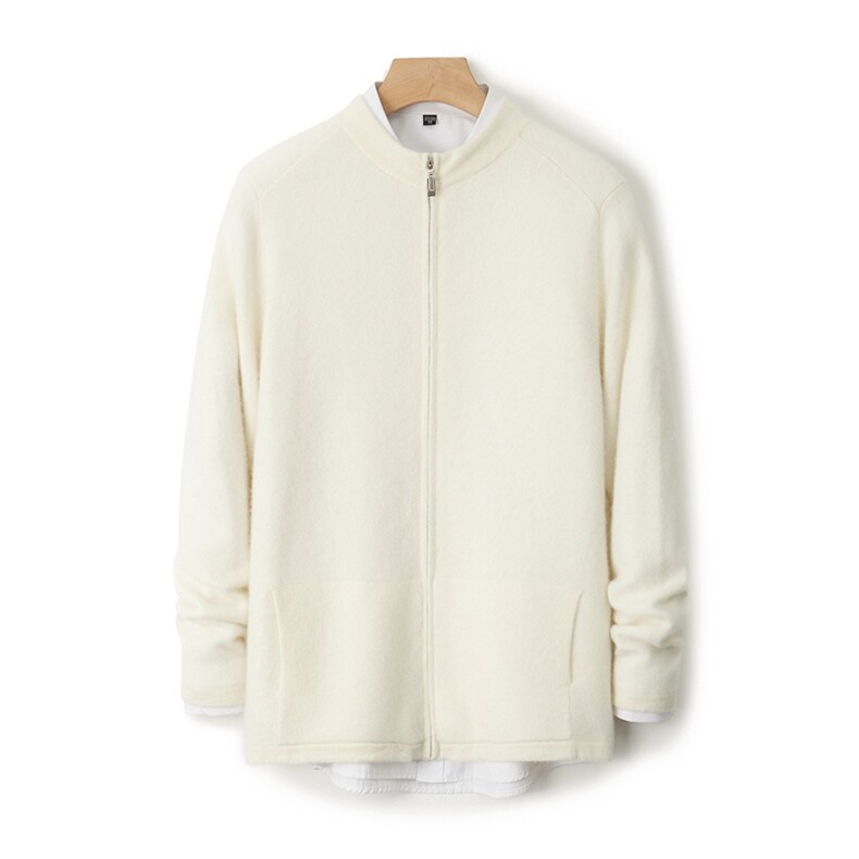 2025年秋季新款户外运动风半拉链针织男士开衫时尚休闲通勤百搭，男装羊毛衫，雪贝坊二店