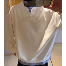 新款假两件拼接圆领卫衣男秋季宽松情侣百搭休闲套头上衣W46，男装卫衣，星座1116A（原606A-3）