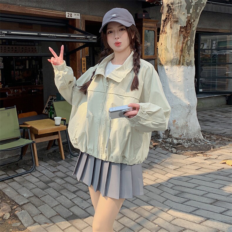 韩系简约休闲夹克外套女春季2025新款小个子超火洋气爆款减龄上衣,女装短外套,辉之琳