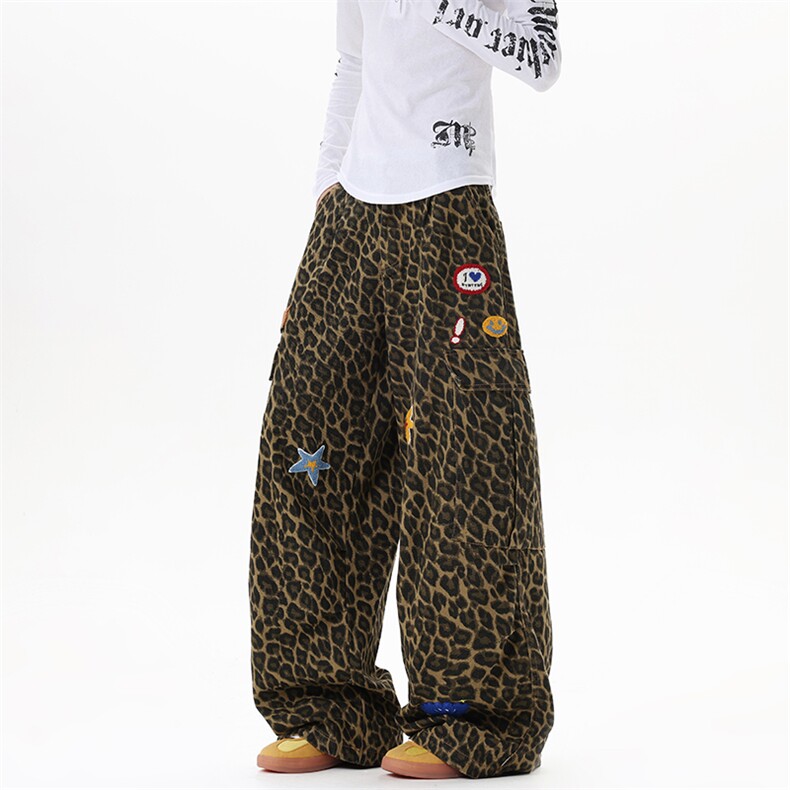【现货】XZ1218BK7054特价P56美式复古星星毛巾绣工装牛仔裤,男装牛仔裤,星座1218（原611-3）
