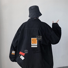 牛仔夹克男大码牛仔外套男茄克NJ77121-P60，男装夹克，电商A040