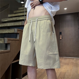 夏季新款美式工装休闲西裤男士潮流宽松运动五分短裤HZ9911特P35图片