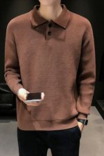 MY07衬衫领毛衣男厚款冬季加厚韩版潮流网红个性针织衫，男装针织衫/毛衣，电商D310（原电商305）