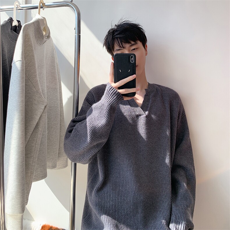 毛衣男秋冬新款港风宽松针织毛衫MYA7-P58,男装针织衫/毛衣,星座214-3