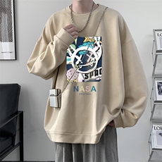 麂皮绒卫衣男大码重磅长袖t恤男JW81275-P35，男装卫衣，电商A040