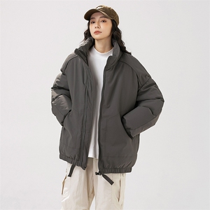 现货冬季美式休闲加厚雪山外套夹克立领纯色三防户外工装棉服图片