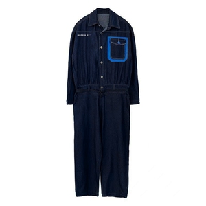 2025夏季 送腰带水洗牛仔套装 班服团服集体服连体衣连体服长裤图片