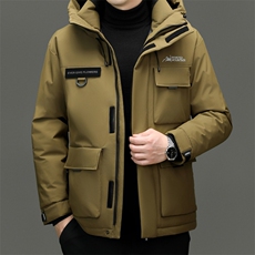 羽绒服YR2535新品主推90绒子多口袋泡袋工装定制三防特氟龙面料，男装羽绒服，钱塘207-1