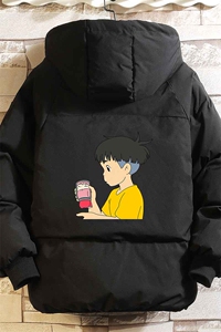 控128加绒面包服男大码羊羔毛衣男MY16200-P100图片