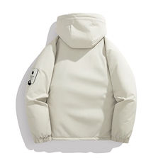 冬季工装棉袄冲锋衣男士棉衣加棉加厚棉服连帽潮A266-MY8014-P75，男装夹克，电商A266