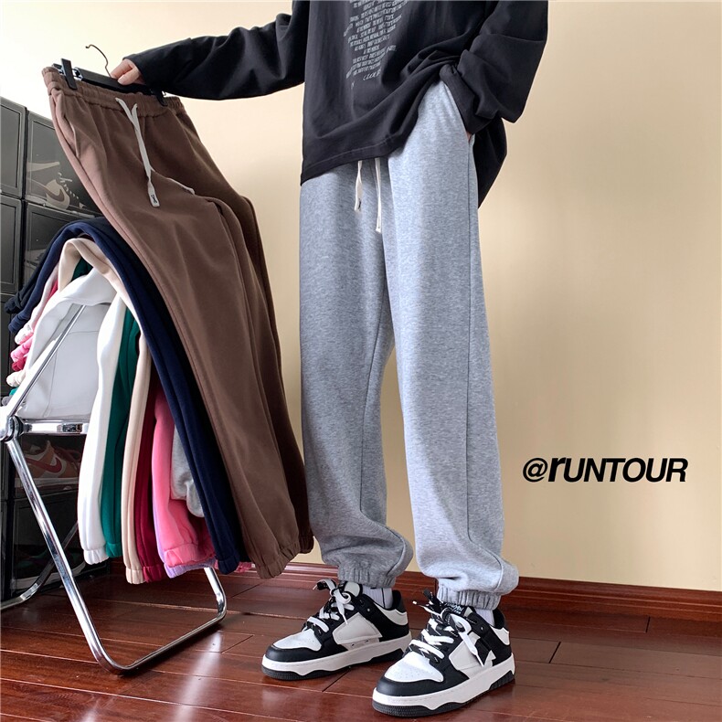 340重磅华棉卫裤男宽松秋季休闲裤子A166-YK003-特P35加绒42控58，男装休闲裤，电商A166