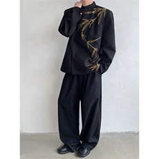 现货！25喜服亮片重工刺绣新中式西服外套xz92-p158，男装西服，电商B288