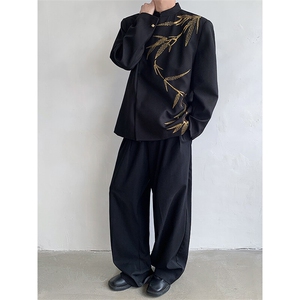 现货！25喜服亮片重工刺绣新中式西服外套xz92-p158图片