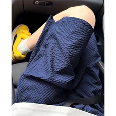 特批P21无差价25夏季复古泡泡纱可调节腰带大码五分短裤男DK5861，男装牛仔裤，电商A001