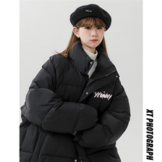 中性风23冬季百搭宽松字母印花棉服外套TPMY63703特批P75控128，男装棉衣，电商A268