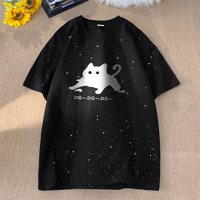 量大优供抖音视频支持得物配合二开美式满天星亮片短袖T恤MTX566,男装T恤,电商A486
