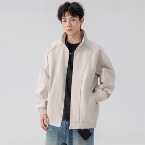 新款中性风户外夹克男立领纯色上衣冲锋衣外套A157B-JK7866-P60图片