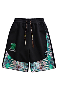 风短裤男夏季宽松五分裤潮风休闲沙滩裤310B-3-J1156-P27图片