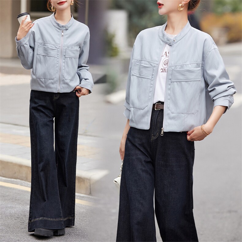 皮衣女外套短款上衣2025春秋季新款洋气显瘦小个子PU皮机车服夹克,女装皮衣,跑量工厂店