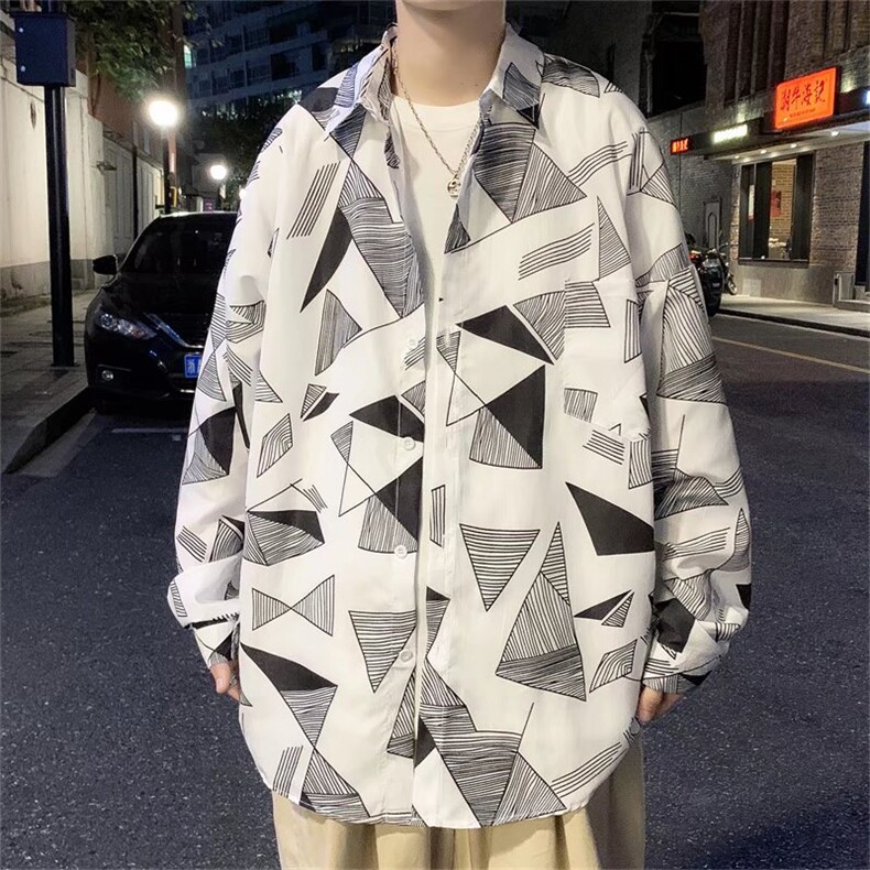 长袖衬衫男港风潮流C131P28，男装衬衫，星座1116-2